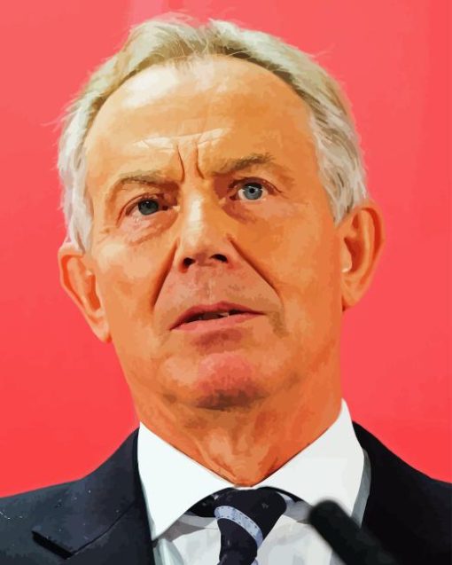 Tony Blair Diamond Painting