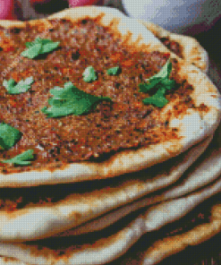 Turkish Lahmacun Food Diamond Painting