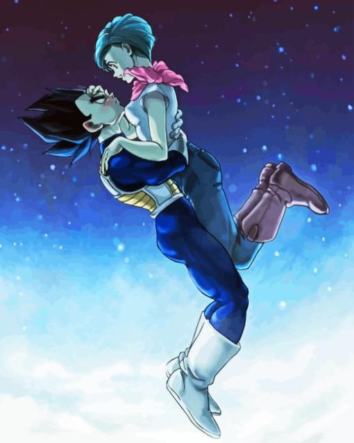 Vegeta And Bulma Diamond Painting