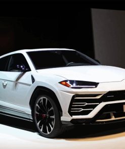 White Lamborghini Urus Diamond Painting