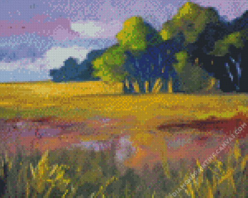 Abstract Grass Field Diamond Painting