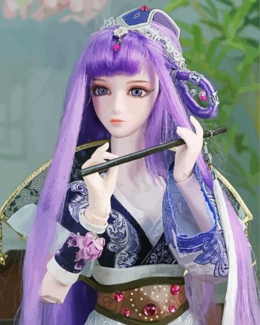 Anime Chinese Doll Diamond Painting