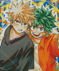 Bakugo And Deku Diamond Painting