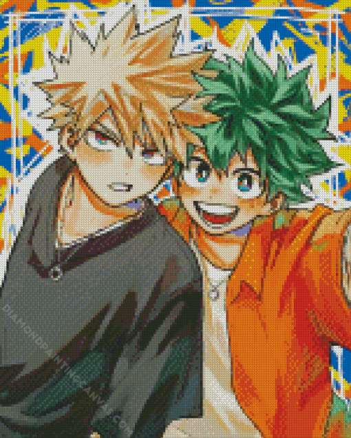 Bakugo And Deku Diamond Painting