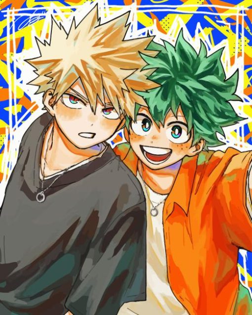 Bakugo And Deku Diamond Painting