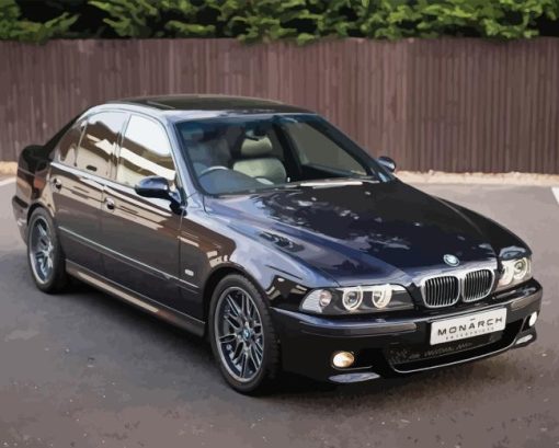 Black Bmw E39 Diamond Painting