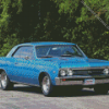 Blue 67 Chevrolet Diamond Painting