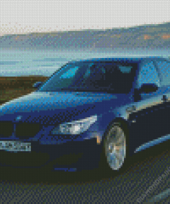 Blue Bmw E60 M5 Diamond Painting