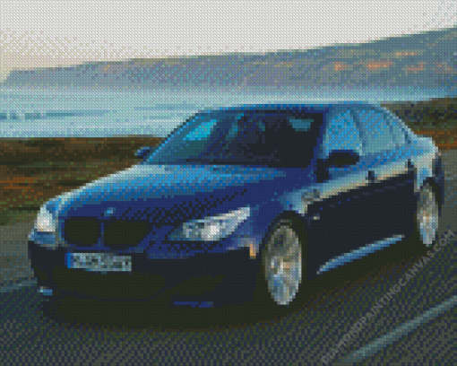 Blue Bmw E60 M5 Diamond Painting