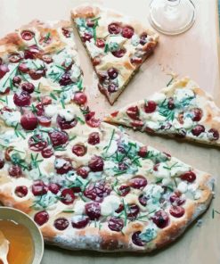 Bread Grapes Pizza Diamond Painting