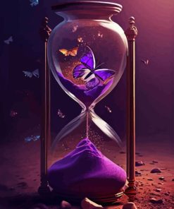 Butterfly Hourglasses Diamond Painting