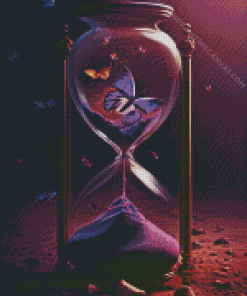 Butterfly Hourglasses Diamond Painting