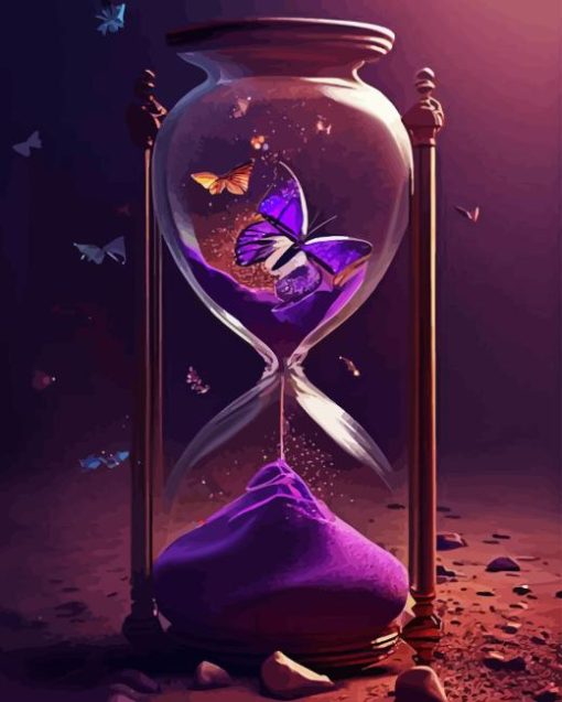 Butterfly Hourglasses Diamond Painting