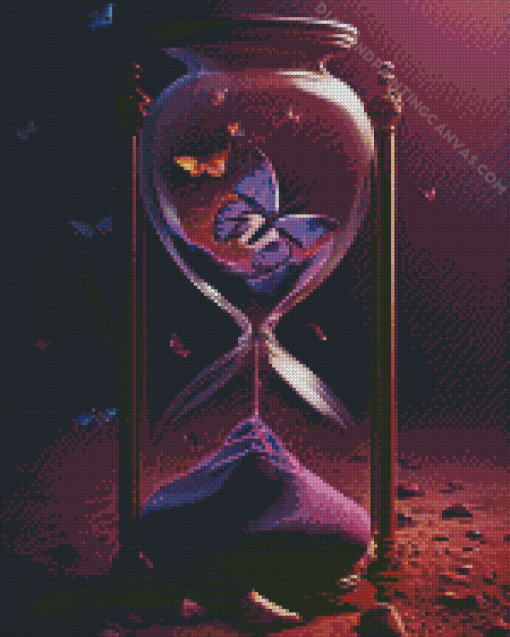 Butterfly Hourglasses Diamond Painting