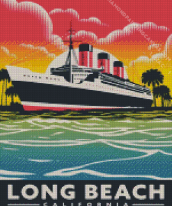 California Long Beach Diamond Painting