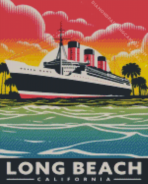 California Long Beach Diamond Painting