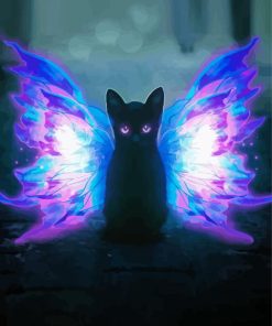 Cat And Fairy Wings Diamond Painting