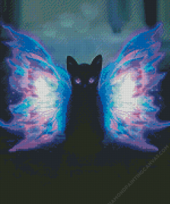 Cat And Fairy Wings Diamond Painting