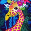 Colorful Giraffe Diamond Painting