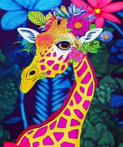 Colorful Giraffe Diamond Painting