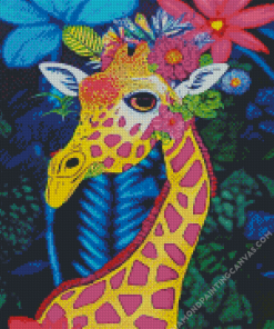 Colorful Giraffe Diamond Painting