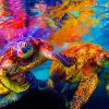 Colorful Turtles Diamond Painting