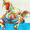 Cute Abstract Pig Diamond Painting