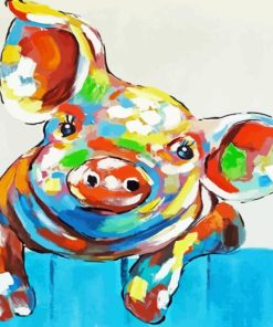 Cute Abstract Pig Diamond Painting