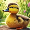 Duck Cartoon Diamond Painting