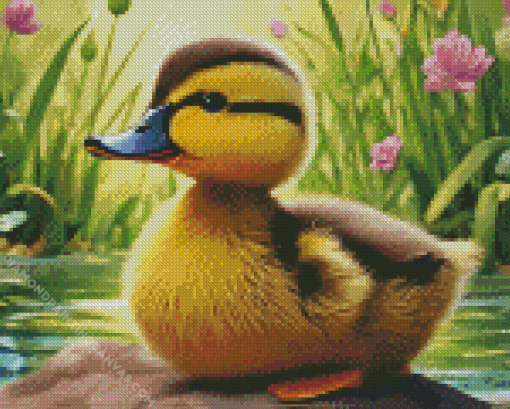 Duck Cartoon Diamond Painting