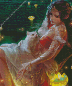 Fairy Cat Love Diamond Painting