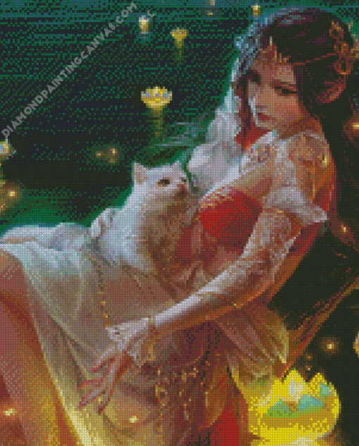 Fairy Cat Love Diamond Painting