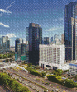 Jakarta Buildings Diamond Painting