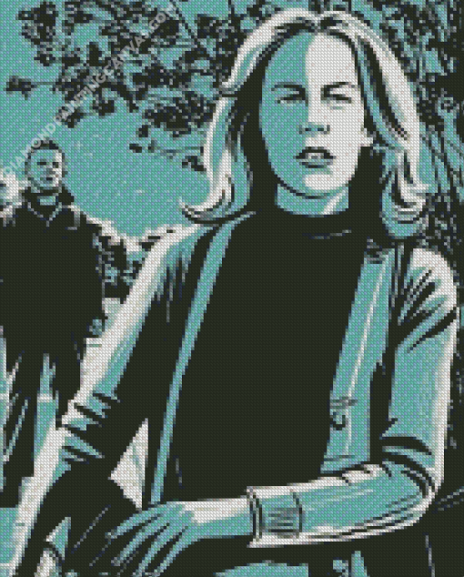 Laurie Strode And Michael Myres Diamond Painting