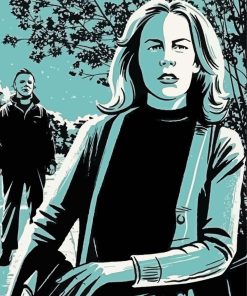 Laurie Strode And Michael Myres Diamond Painting