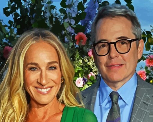 Matthew Broderick And Sarah Jessica Diamond Painting