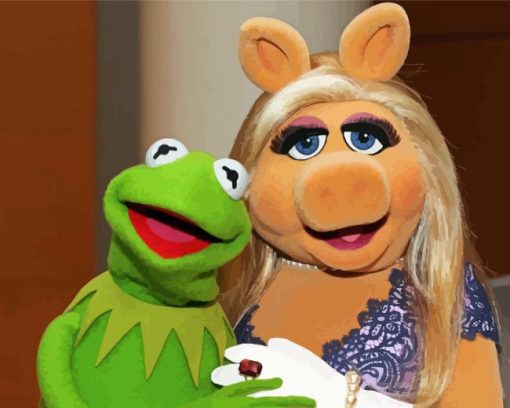 Miss Piggy And Kermit Diamond Painting