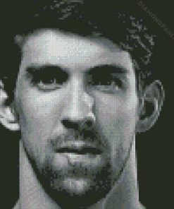 Monochrome Michael Phelps Diamond Painting