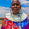 Old Maasai Woman Diamond Painting