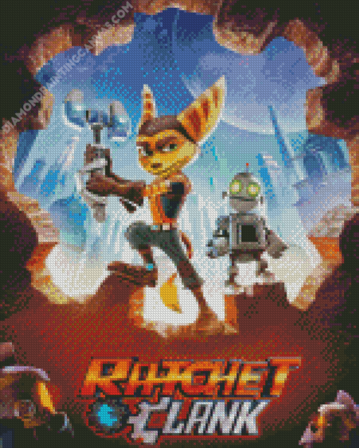 Ratchet Clank Poster Diamond Painting