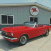 Red 65 Mustang Diamond Painting