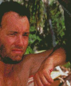 Tom Hanks In Cast Away Diamond Painting