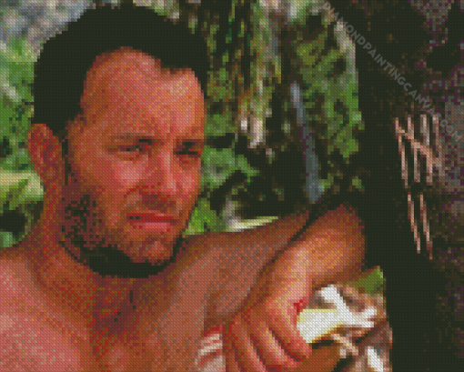 Tom Hanks In Cast Away Diamond Painting