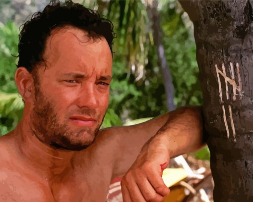 Tom Hanks In Cast Away Diamond Painting