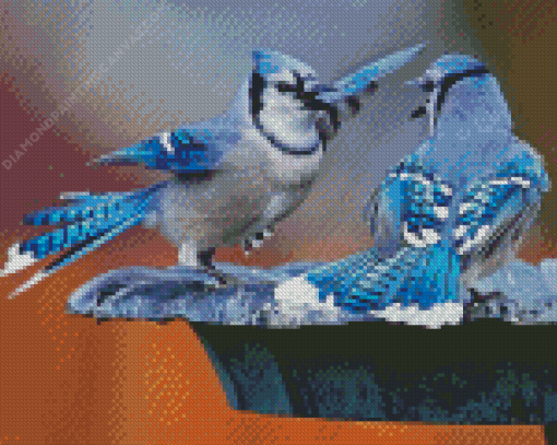 Two Blue Birds Diamond Painting