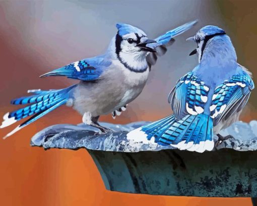 Two Blue Birds Diamond Painting