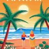 Waikiki Beach Poster Diamond Painting