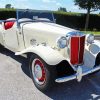 White 1952 Mg Car Diamond Painting