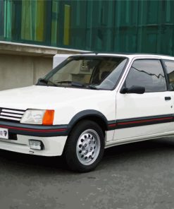 White 205 Gti Peugeot Diamond Painting