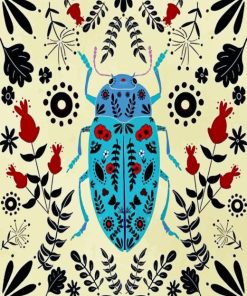 Folk Art Insect Diamond Painting